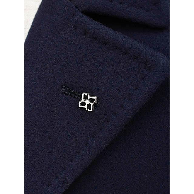 TAGLIATORE【タリアトーレ】シングルアルスターコート THOMAS 350001U B5054 ヴァージンウール カシミヤ ネイビーの画像