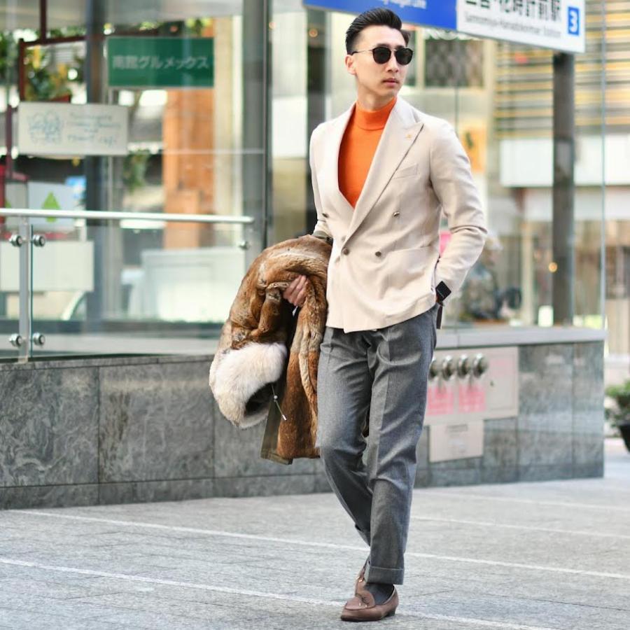 size46,48】TAGLIATORE【タリアトーレ】4Bダブルジャケット G 