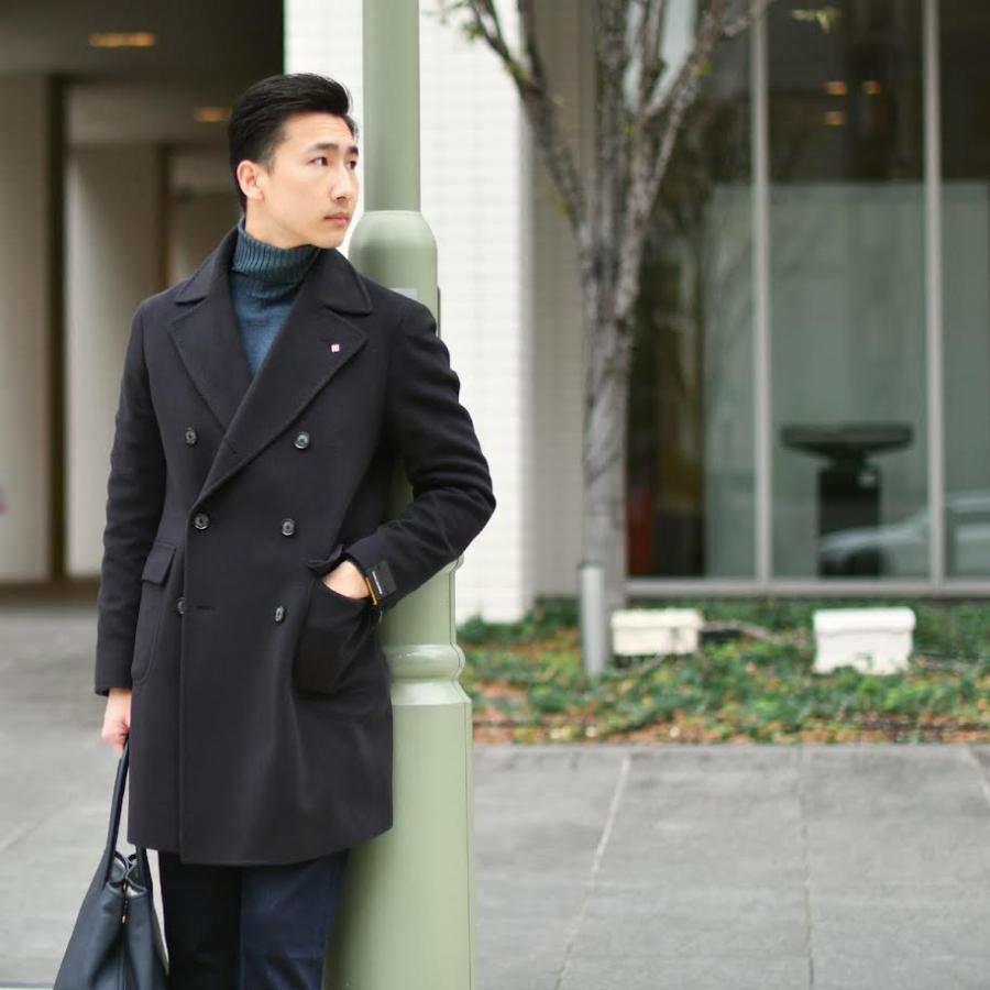 ひ*ひ様 Tagliatore タリアトーレ ダブル チェスターコート ポロコー TAGLIATORE タリアトーレ ポロコート メルトン カシミヤ100