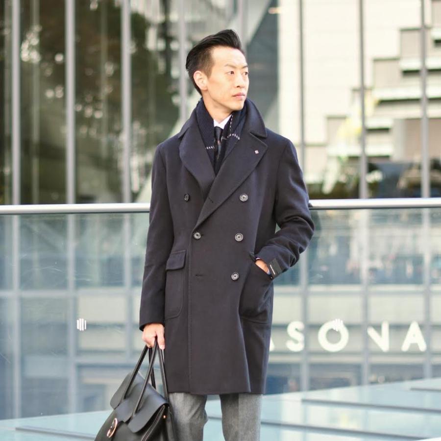 【新品未使用】タリアトーレ カシミヤブレンド ポロコート チャコールグレー TAGLIATORE（タリアトーレ） TAGLIATORE【タリアトーレ】ポロコート