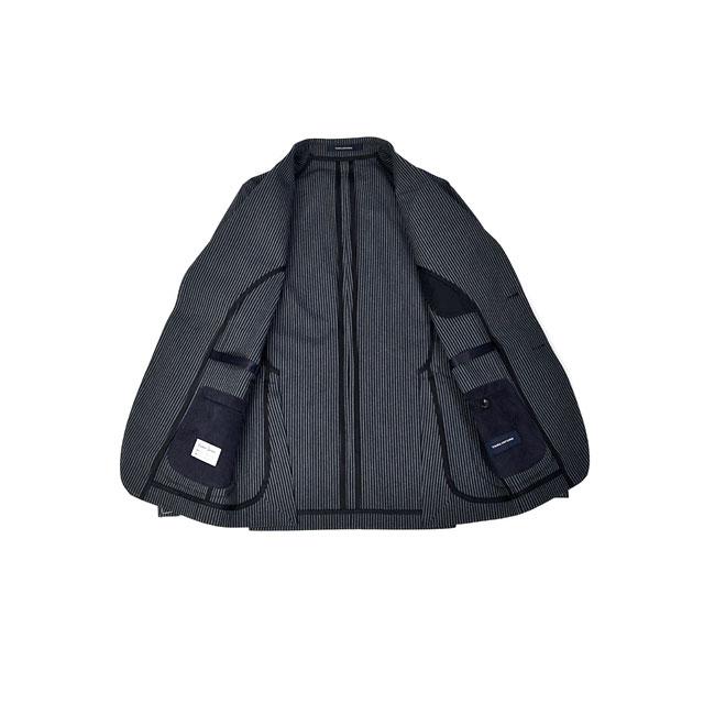 【FINAL SALE 返品交換不可】【size48】TAGLIATORE【タリアトーレ】シングルジャケット G-DAKAR22K ダカール コットン ストレッチ コードレーン ネイビーの画像