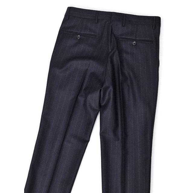 【size44,48】TAGLIATORE【タリアトーレ】シングルスーツ 2SVF22B11 VESVIO SUPER110'S ウール チョークストライプ ネイビーの画像