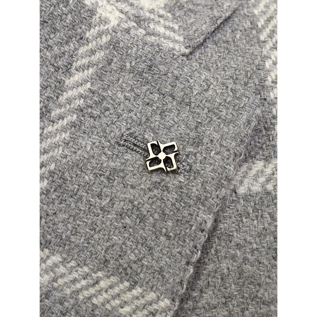 【FINAL SALE 返品交換不可】【size46】TAGLIATORE【タリアトーレ】シングルジャケット 1SMC22K MONTECARLO ウール ウィンドーペーン グレー×オフホワイトの画像