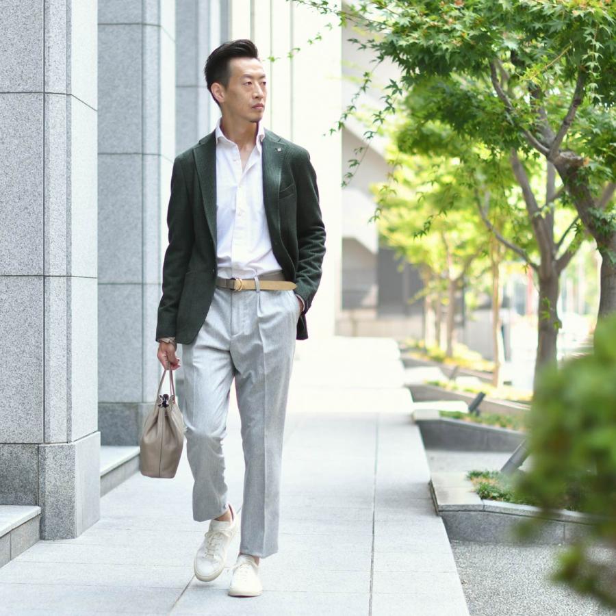 【FINAL SALE 返品交換不可】【size44,46】TAGLIATORE【タリアトーレ】シングルジャケット G-DAKAR22K ポリエステル ヴァージンウール アクリルジャージ カーキの画像