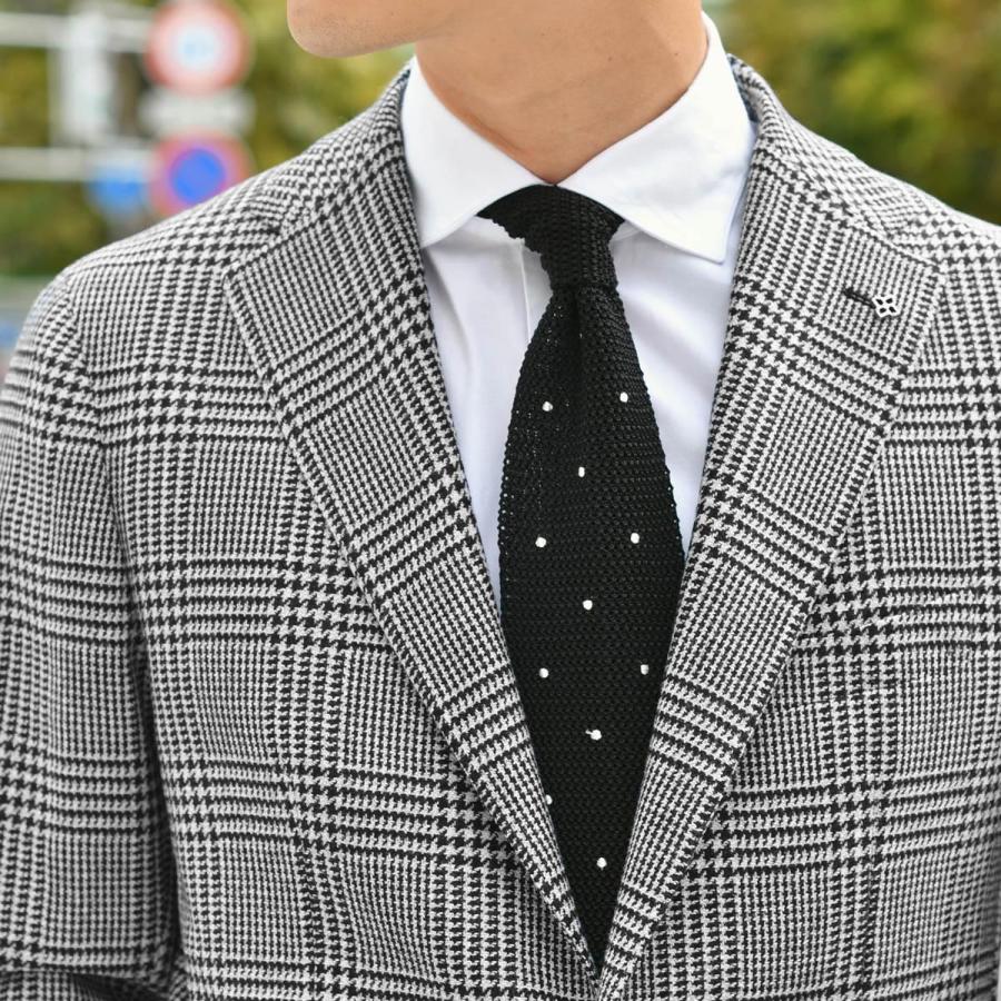 TAGLIATORE【タリアトーレ】シングルジャケット 1SMC22K MONTECARLO ヴァージンウール コットン グレンチェック ブラック×ライトグレーの画像
