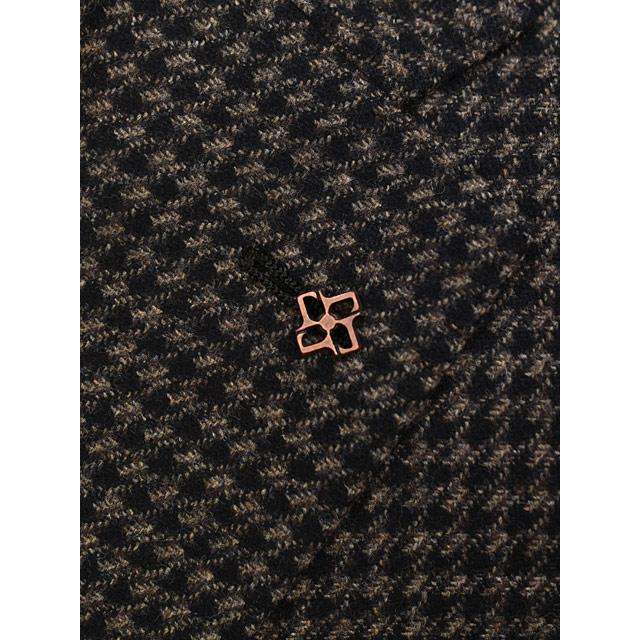 【size44,48】TAGLIATORE【タリアトーレ】シングルジャケット 1SMC22K MONTECARLO ウール カシミヤ 千鳥 ブラウン×ブラックの画像