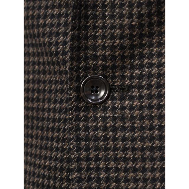 【size44,48】TAGLIATORE【タリアトーレ】シングルジャケット 1SMC22K MONTECARLO ウール カシミヤ 千鳥 ブラウン×ブラックの画像