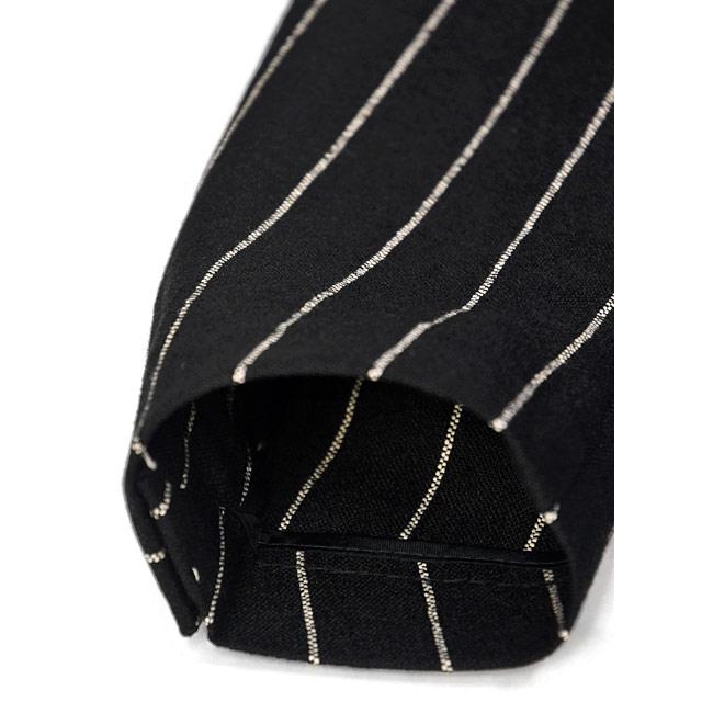 【FINAL SALE】TAGLIATORE【タリアトーレ】ダブルジャケット G-GLEN2DK 850049 N1175 グレン リネン ナイロン ストライプ ブラック×ホワイトの画像