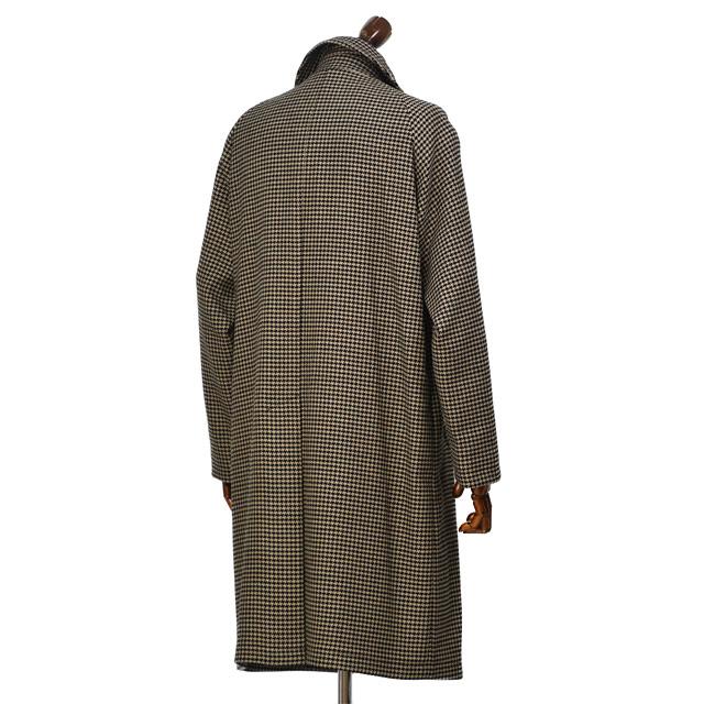 TAGLIATORE【タリアトーレ】バルカラーコート SAM 310010F T1122 ヴァージンウール 千鳥 ベージュ×ブラックの画像