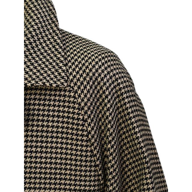 TAGLIATORE【タリアトーレ】バルカラーコート SAM 310010F T1122 ヴァージンウール 千鳥 ベージュ×ブラックの画像