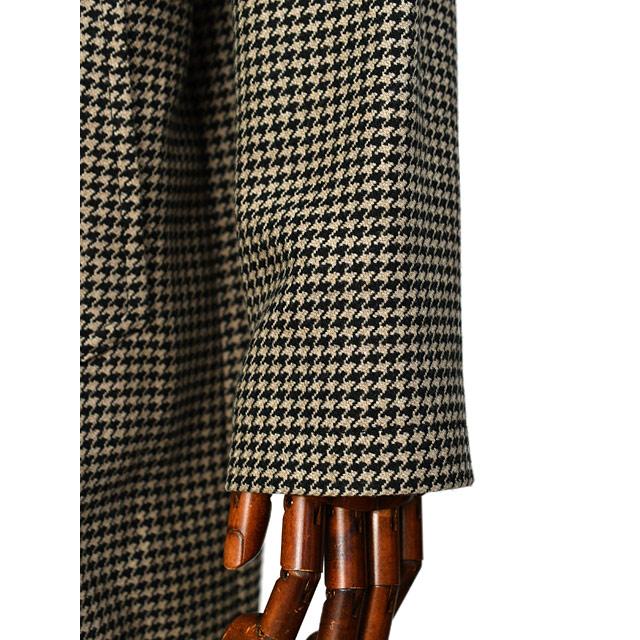 TAGLIATORE【タリアトーレ】バルカラーコート SAM 310010F T1122 ヴァージンウール 千鳥 ベージュ×ブラックの画像