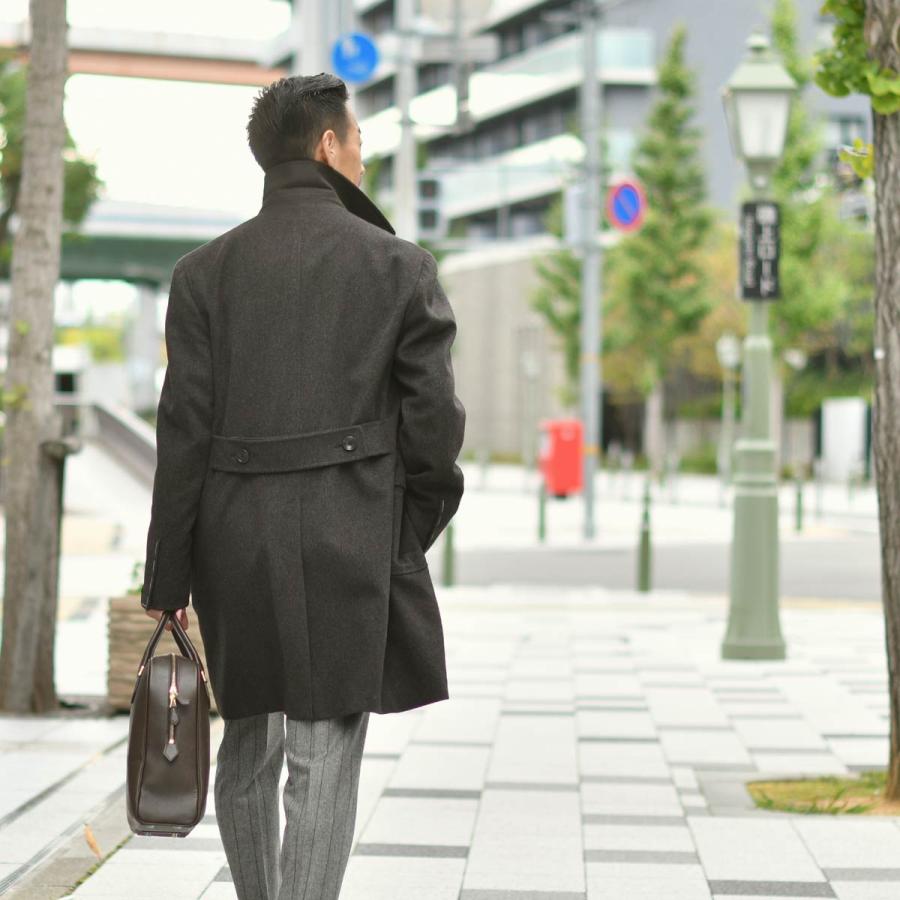 TAGLIATORE【タリアトーレ】ポロコート CFBLM0W 010103 M614 ウール ダークブラウンの画像