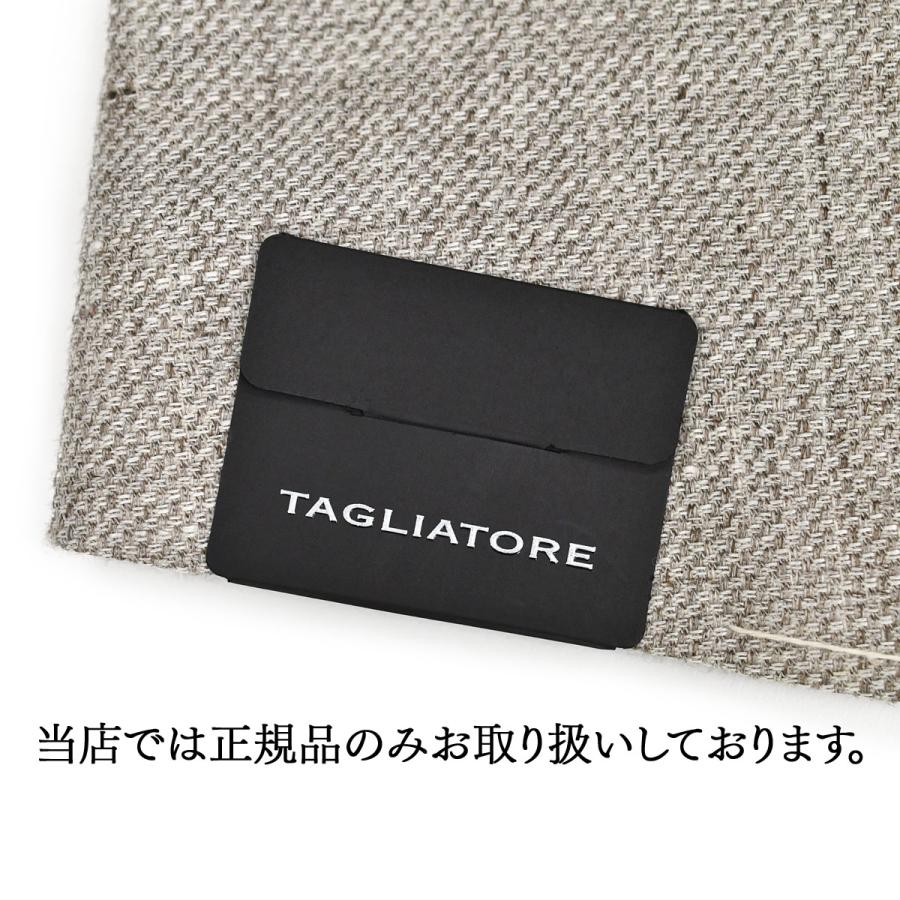 TAGLIATORE【タリアトーレ】シングルジャケット G-DAKAR22K T3249 ダカール リネン ヴァージンウール ホップサック グレージュの画像