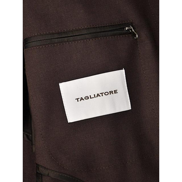 TAGLIATORE【タリアトーレ】バルカラーコート SAM 190043U M1123 ヴァージンウール ポリウレタン ダークブラウンの画像