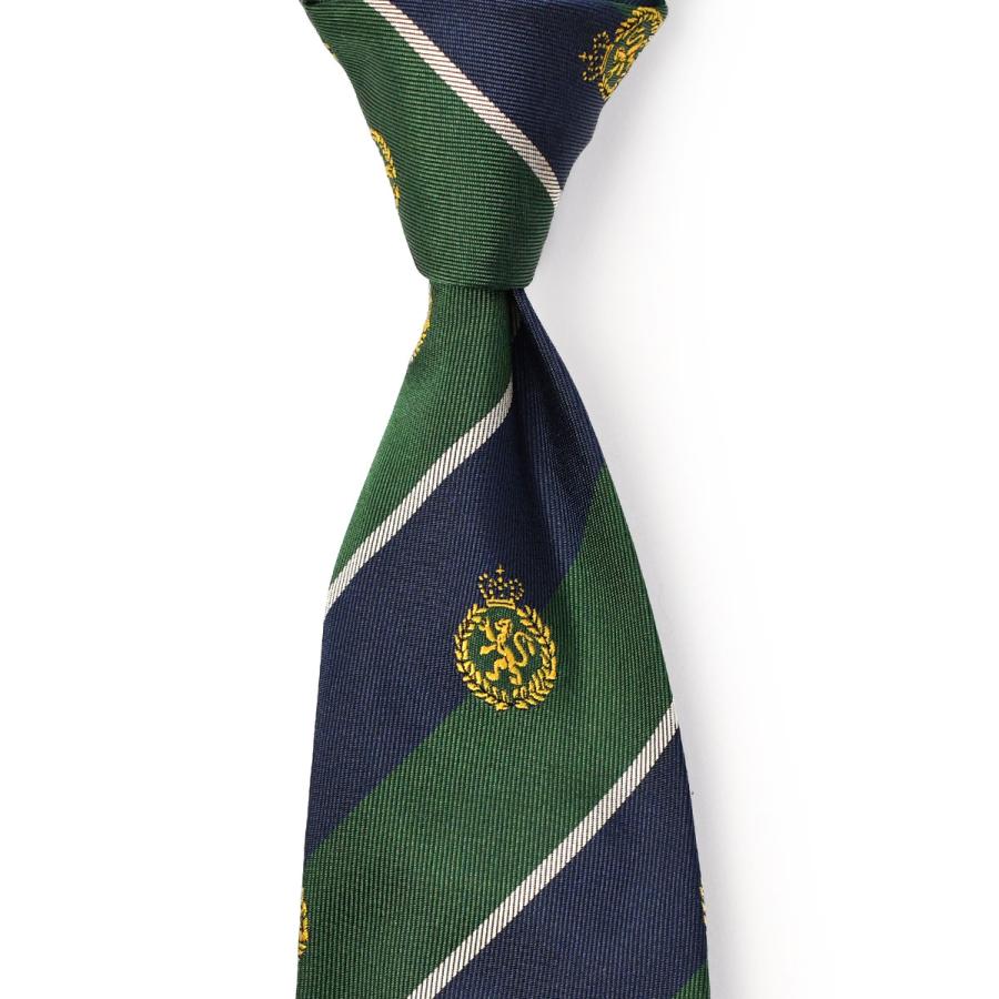 Atto Vannucciアットヴァンヌッチ ネクタイ ストライプ緑グリーン19