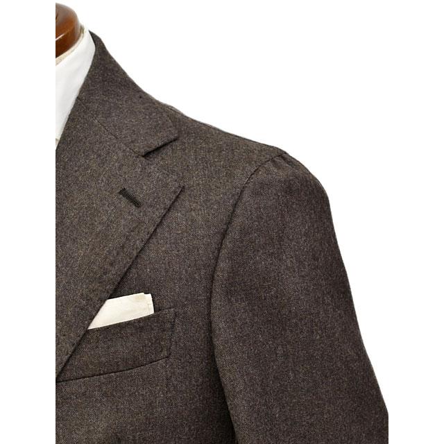 TITO ALLEGRETTO【ティト アレグレット】シングルスーツ 313/110 TA-11-243-016 WG638 ヴァージンウール メランジ ブラウンの画像