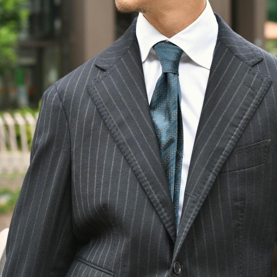 TITO ALLEGRETTO【ティト アレグレット】シングルスーツ 313/110 TA-11-243-018 20B004-AR ヴァージンウール ストライプ ネイビーの画像