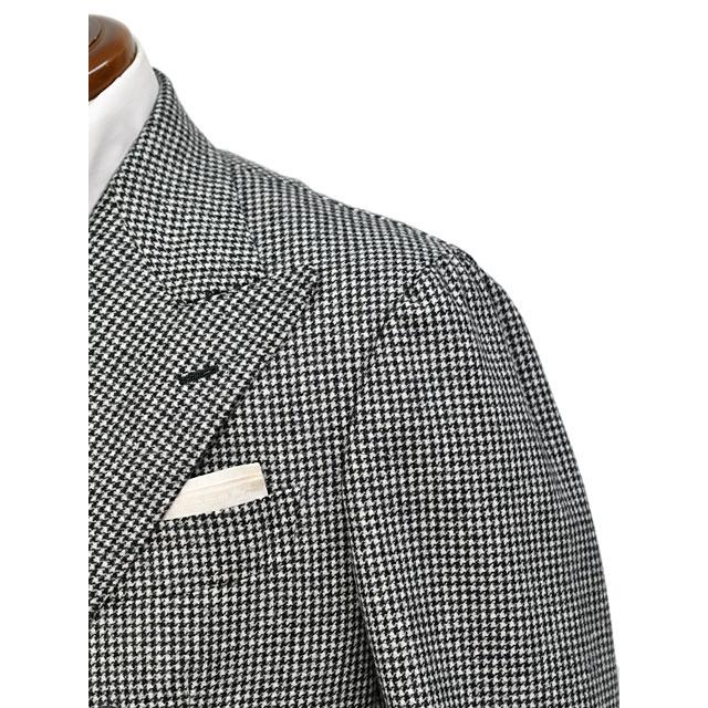 TITO ALLEGRETTO【ティト アレグレット】ダブルジャケット 604 TA-05-243-016 16D152-GU ウール 千鳥 ホワイト×ブラックの画像