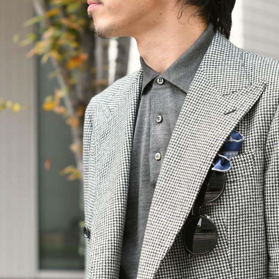TITO ALLEGRETTO【ティト アレグレット】ダブルジャケット 604 TA-05-243-016 16D152-GU ウール 千鳥 ホワイト×ブラックの画像