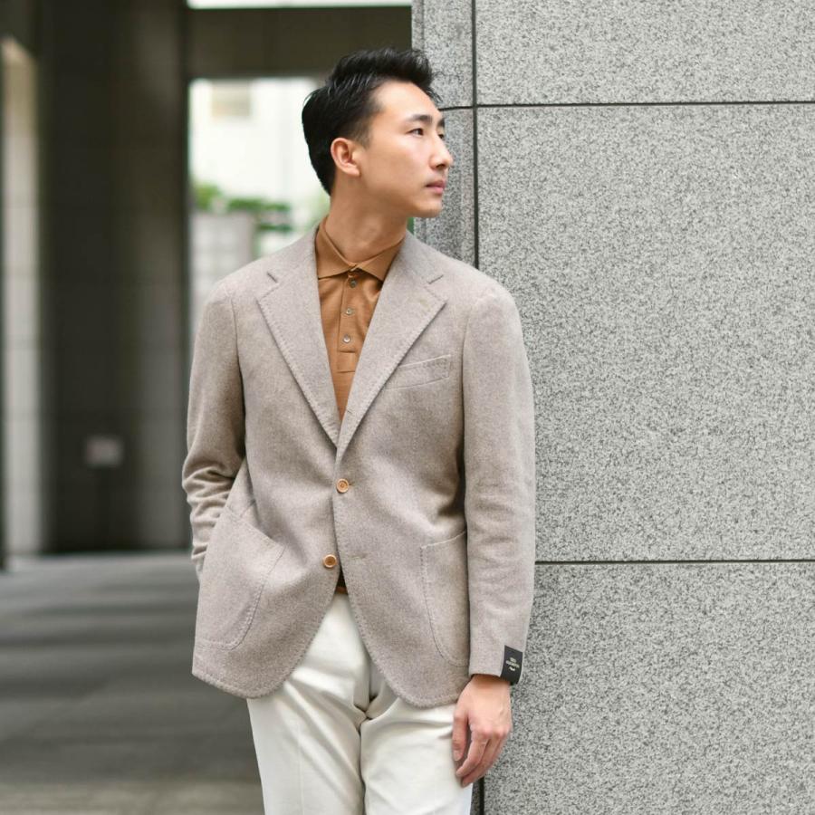 TITO ALLEGRETTO【ティト アレグレット】シングルジャケット 304 TA-05-243-021 67H43-01-GR アンゴラ ヘリンボーン ベージュの画像