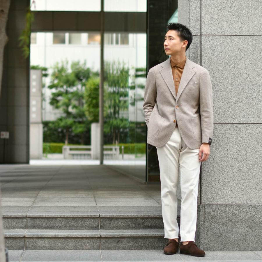 TITO ALLEGRETTO【ティト アレグレット】シングルジャケット 304 TA-05-243-021 67H43-01-GR アンゴラ ヘリンボーン ベージュの画像