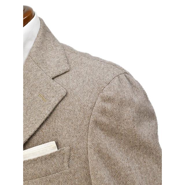 TITO ALLEGRETTO【ティト アレグレット】シングルジャケット 304 TA-05-243-021 67H43-01-GR アンゴラ ヘリンボーン ベージュの画像