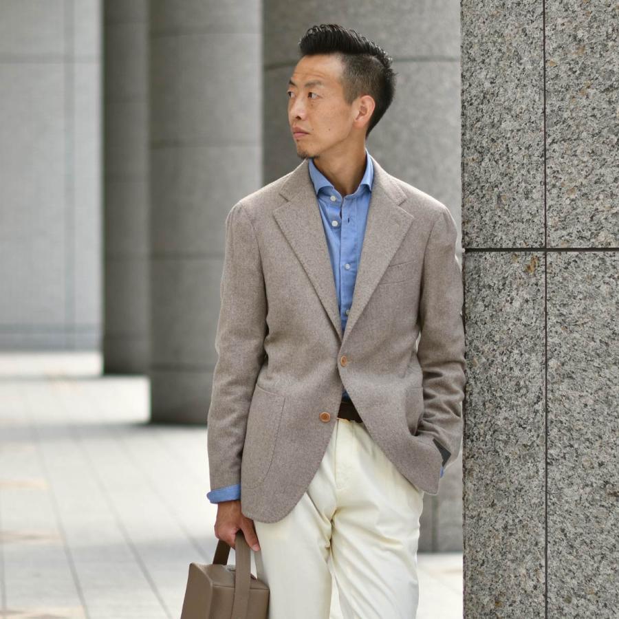 TITO ALLEGRETTO【ティト アレグレット】シングルジャケット 304 TA-05-243-021 67H43-01-GR アンゴラ ヘリンボーン ベージュの画像