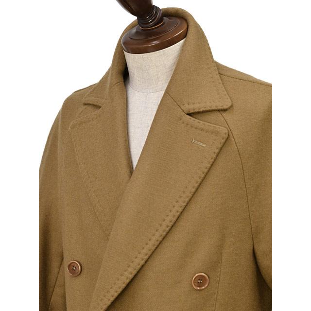 TITO ALLEGRETTO【ティト アレグレット】ダブルベルテッドコート 3890 DOPPIO FANCY 266 ウール ナイロン キャメルの画像