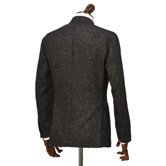 TITO ALLEGRETTO【ティト アレグレット】ダブルジャケット 604D アルパカ ウール シルク ポリエステル メランジ ブラウン×ブラックの画像