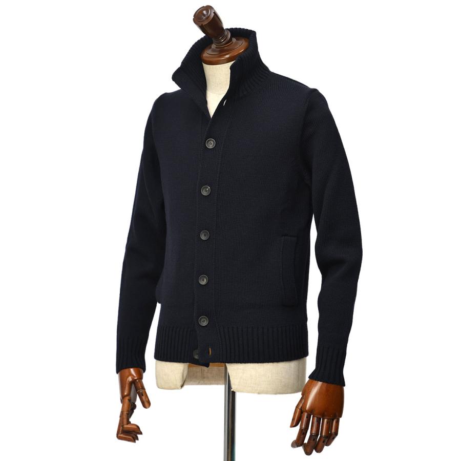 Zanone ザノーネ スタンドカラーニット Chioto Kyoto Z1375 ウール ネイビー Zanonenvy Cinque Classico 通販 Yahoo ショッピング