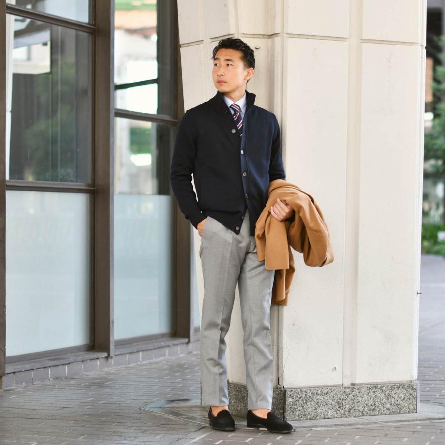 ZANONE【ザノーネ】スタンドカラーニット CHIOTO / KYOTO 812519 ZR229 Z1375 ウール 5G ネイビーの画像
