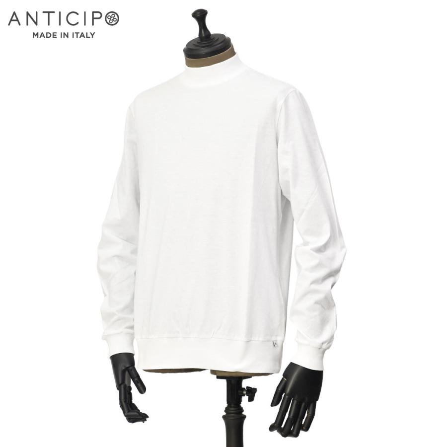 ANTICIPO【アンティチポ】モックネックカットソー FIANO LUNGO smooth 
