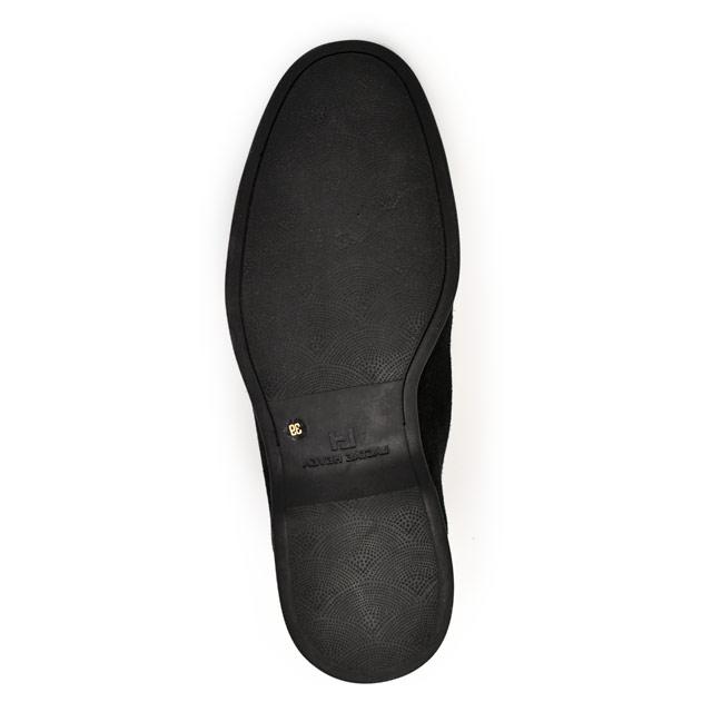 ANTONIO PIO MELE【アントニオピオメーレ】SERDIO アンクルブーツ STRUZZO VELOUR オーストリッチ ベロアスエード NERO ブラックの画像