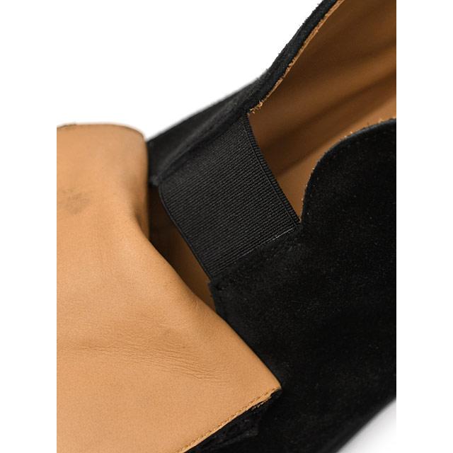 ANTONIO PIO MELE【アントニオピオメーレ】SERDIO アンクルブーツ STRUZZO VELOUR オーストリッチ ベロアスエード NERO ブラックの画像