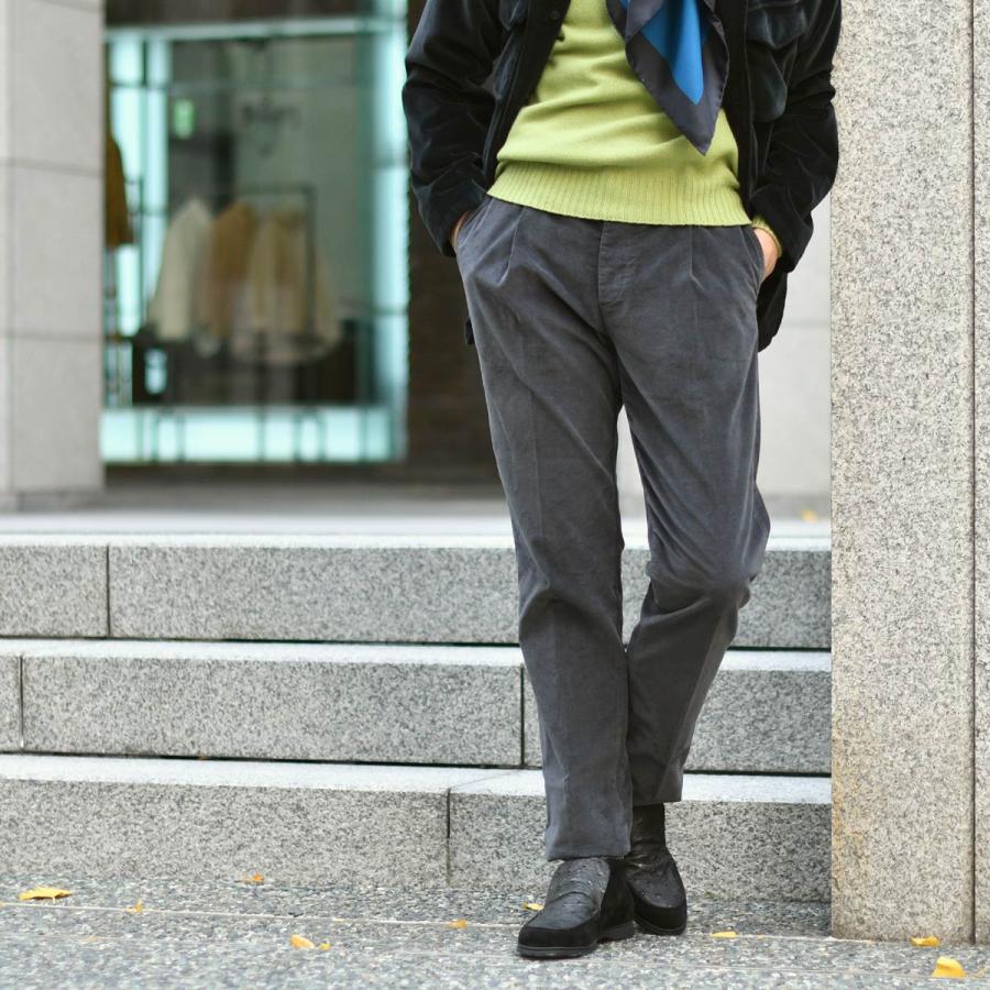 ANTONIO PIO MELE【アントニオピオメーレ】SERDIO アンクルブーツ STRUZZO VELOUR オーストリッチ ベロアスエード NERO ブラックの画像