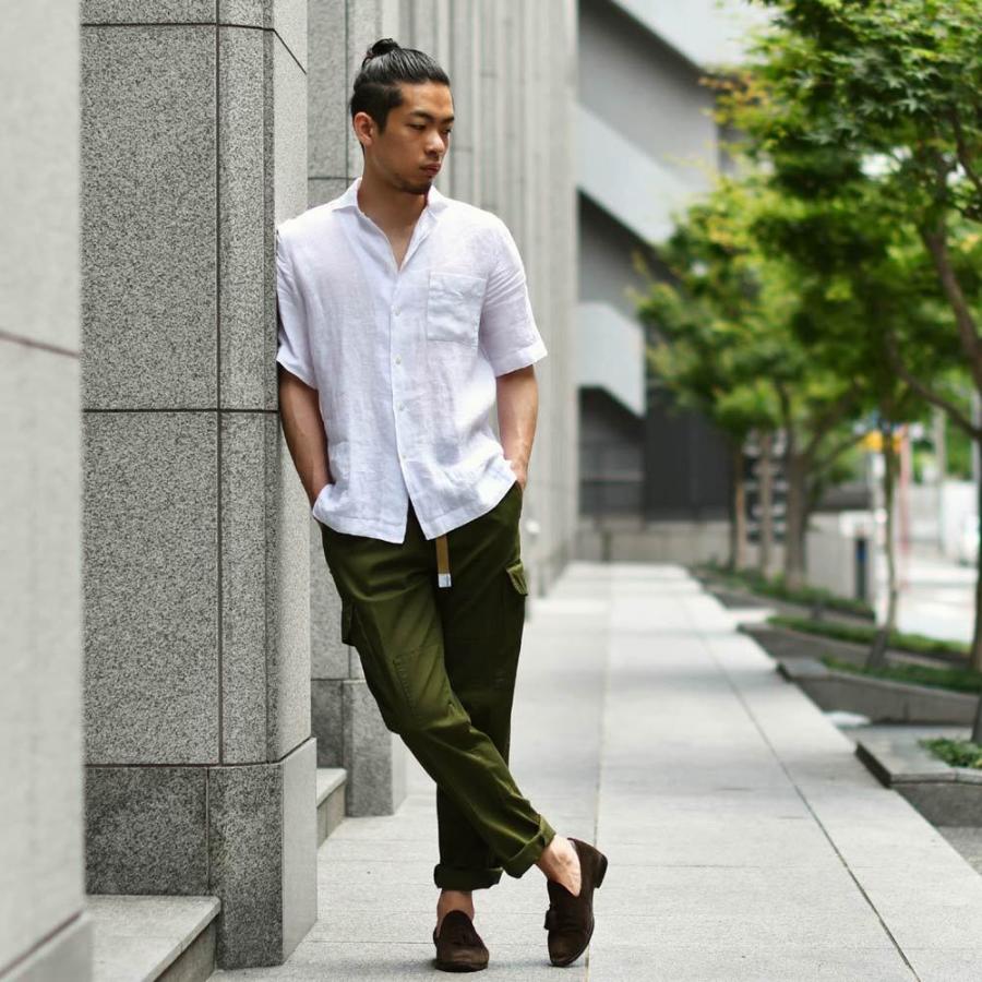 Bagutta バグッタ オープンカラーシャツ Maui Gamt 001 リネン ホワイト Bagutta0067whi Cinque Un Altro 通販 Yahoo ショッピング