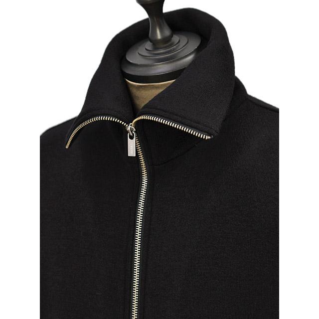 BARENA VENEZIA【バレナ ヴェネチア】ハイジップアップブルゾン Capospalla Alon Lanoso CSU5227 0458590 Nero ウール ブラックの画像