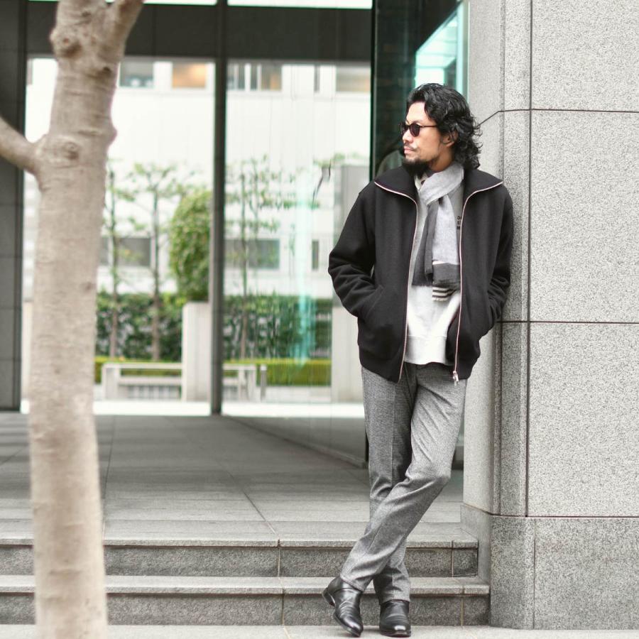 BARENA VENEZIA【バレナ ヴェネチア】ハイジップアップブルゾン Capospalla Alon Lanoso CSU5227 0458590 Nero ウール ブラックの画像