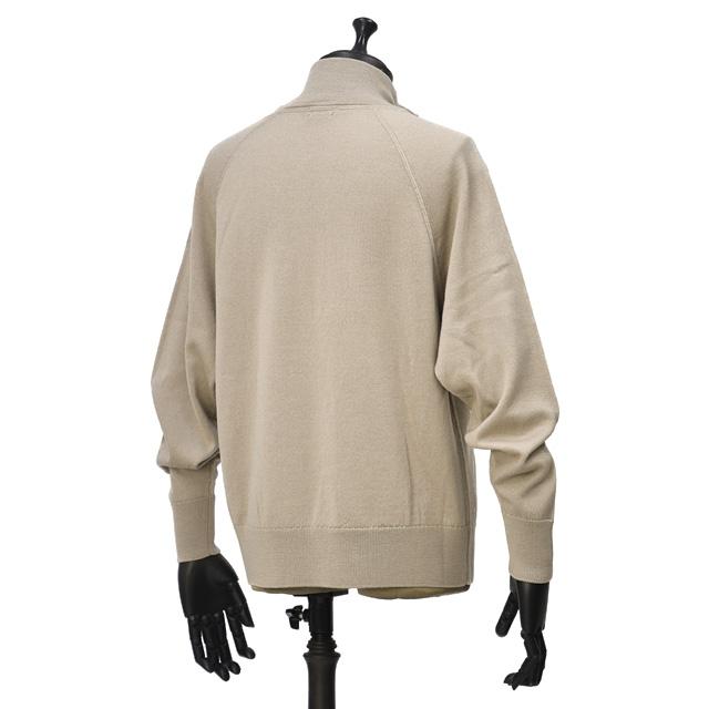 BARENA VENEZIA【バレナ ヴェネチア】ハイジップニット Knitwear Molo Basilio KNU5293 0504530 Sasso ウール グレーベージュの画像