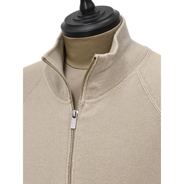 BARENA VENEZIA【バレナ ヴェネチア】ハイジップニット Knitwear Molo Basilio KNU5293 0504530 Sasso ウール グレーベージュの画像