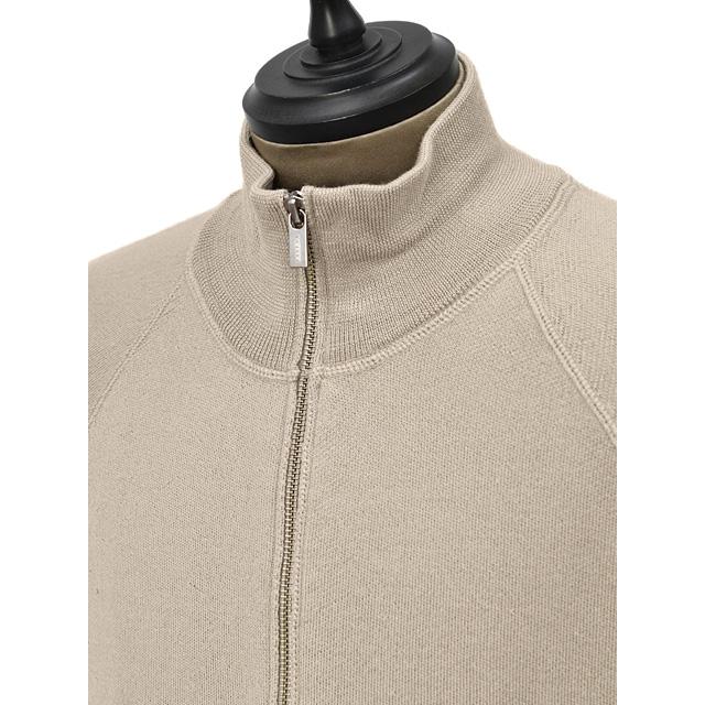 BARENA VENEZIA【バレナ ヴェネチア】ハイジップニット Knitwear Molo Basilio KNU5293 0504530 Sasso ウール グレーベージュの画像