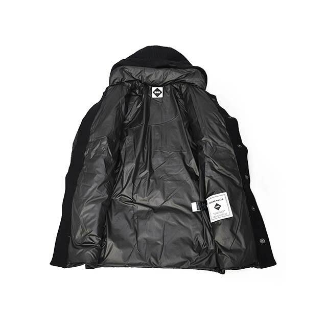 BBR【ビービーアール】ロングダッフルコート LONG 22BB002 261 BLACK ダウン ウール ブラックの画像