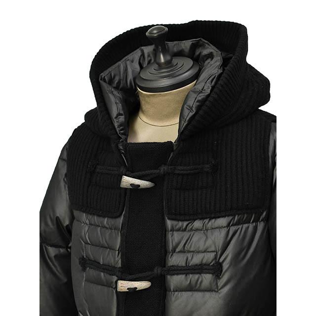 BBR【ビービーアール】ロングダッフルコート LONG 22BB002 261 BLACK ダウン ウール ブラックの画像
