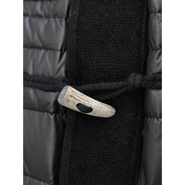 BBR【ビービーアール】ロングダッフルコート LONG 22BB002 261 BLACK ダウン ウール ブラックの画像