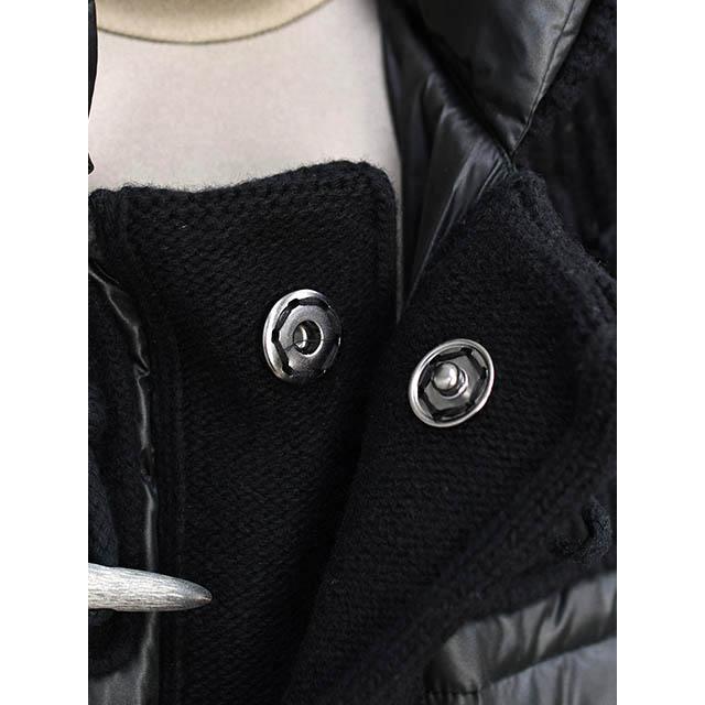 BBR【ビービーアール】ロングダッフルコート LONG 22BB002 261 BLACK ダウン ウール ブラックの画像