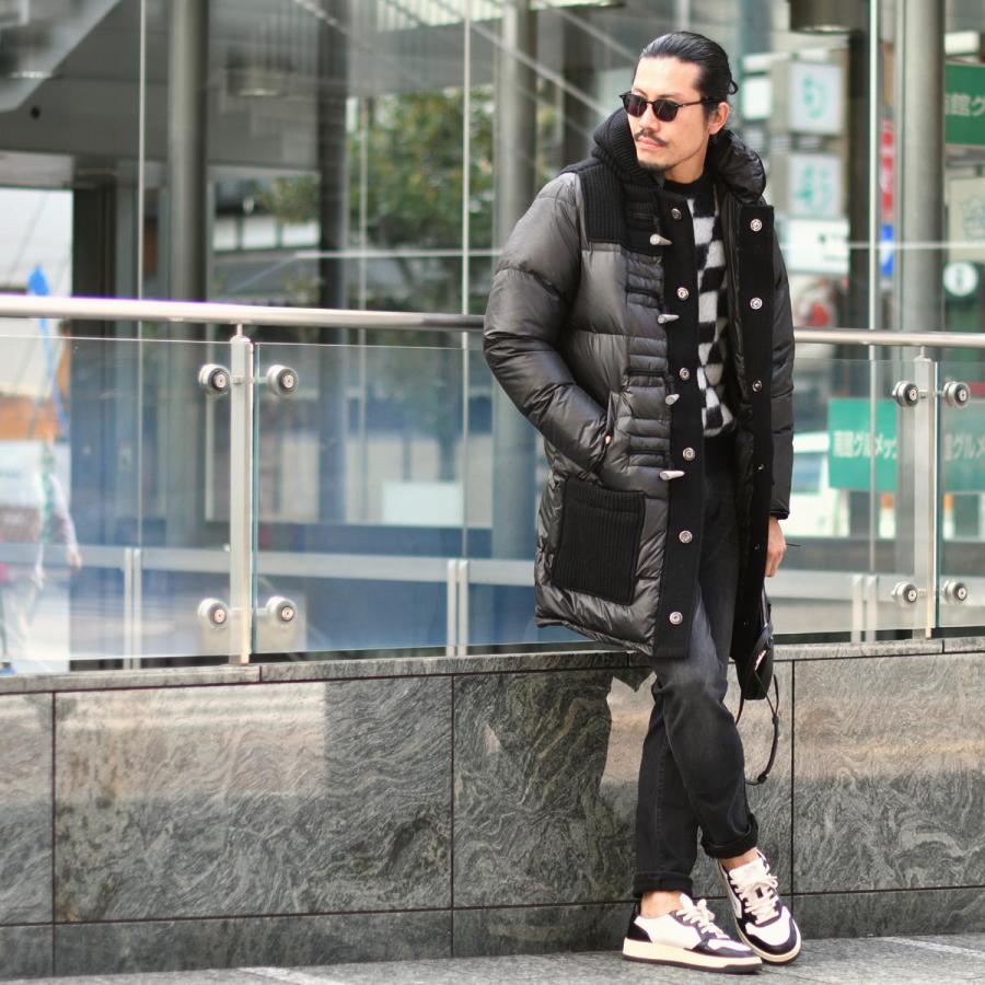 BBR【ビービーアール】ロングダッフルコート LONG 22BB002 261 BLACK ダウン ウール ブラックの画像