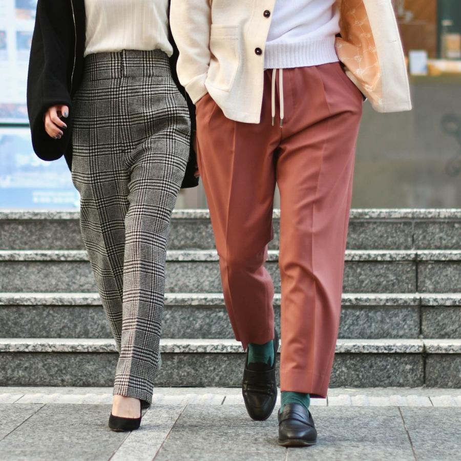 BE ABLE】 ERIK ウールストライプ2プリーツパンツ