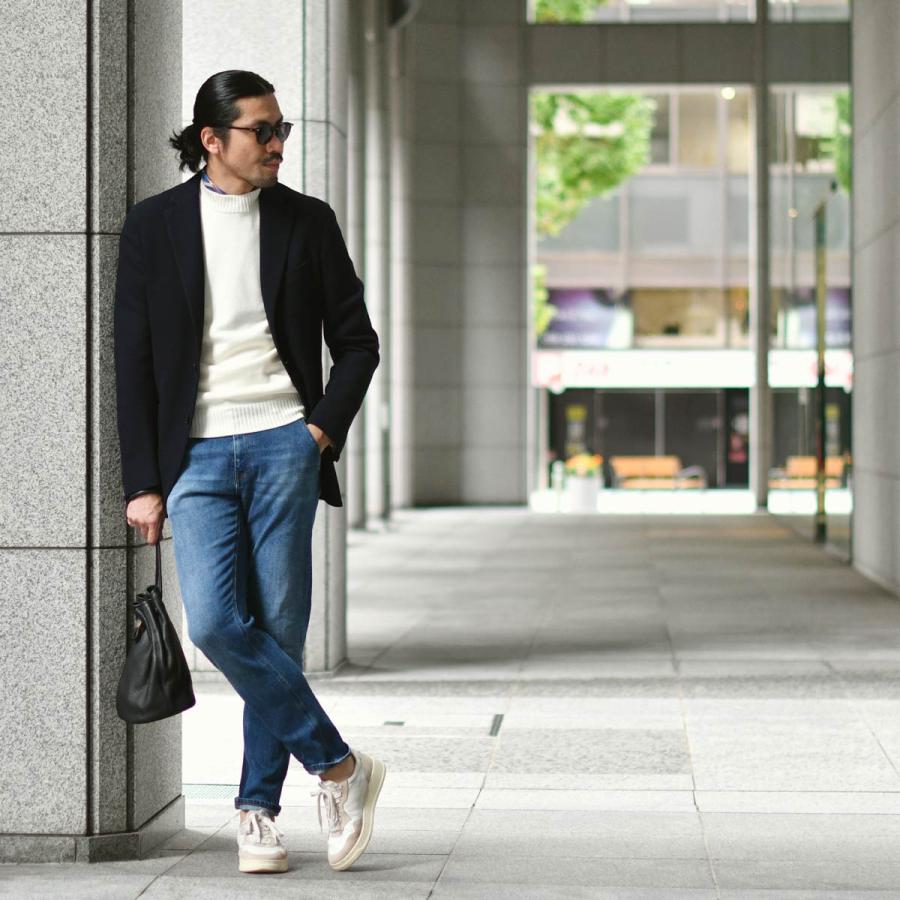 【FINAL SALE 返品交換不可】【size44,48】BOGLIOLI【ボリオリ】シングルジャケット DOVER W2902E 790 ウール コットン ネイビーの画像