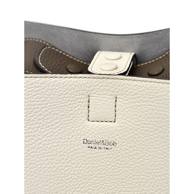 Daniel&Bob ホワイト レザートートバッグ Daniel&Bob ホワイト レザートートバッグ Daniel & Bob