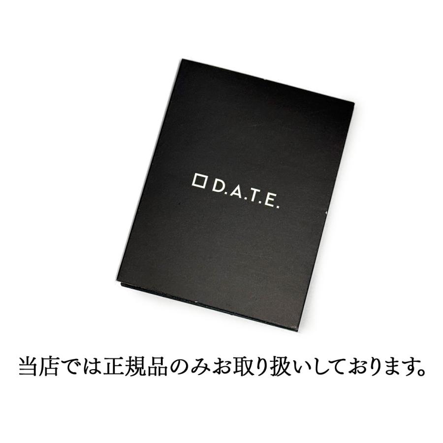 D.A.T.E.【デイト】スニーカー SPORTY MONO IVORY スムースレザー ホワイト ブラックの画像